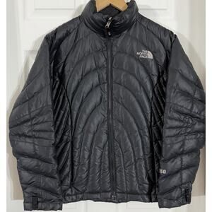 The North Face Black Quilted Goose Down 550 Puffer Jacket Coat Women’s M Medium